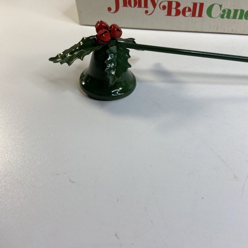 Department 56 Holly Bell Candle Snuffer Christmas 12" Red Berries w/ box 6477-7